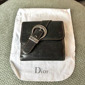 Christian Dior Gaucho Saddle Compact Wallet